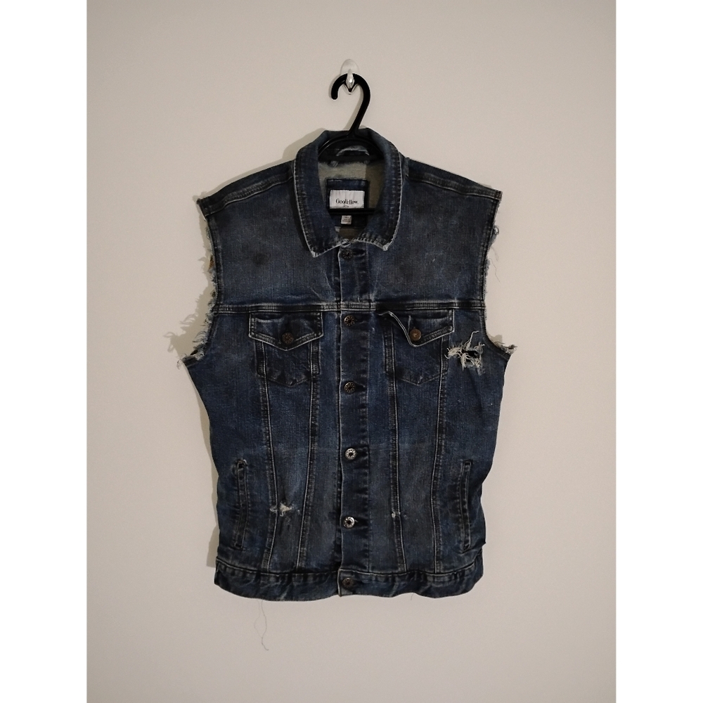 Distressed Denim Vest By Goodfellow & Co.